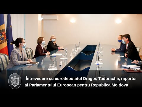 Președintele Maia Sandu a avut o întrevedere cu europarlamentarul Dragoș Tudorache