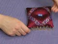 How to Make Beaded Fringes & Edges : Scalloped Fringe Trim: Tying Off & Rounding Corner