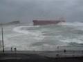 Wild Storm - Pasha Bulker grounded on Nobbys Beach