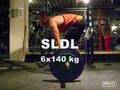 Straigth leg deadlifts