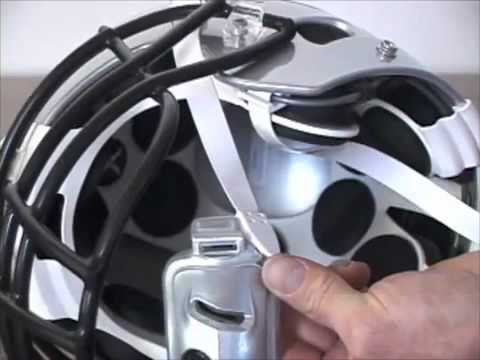 how to fasten football helmet chin strap