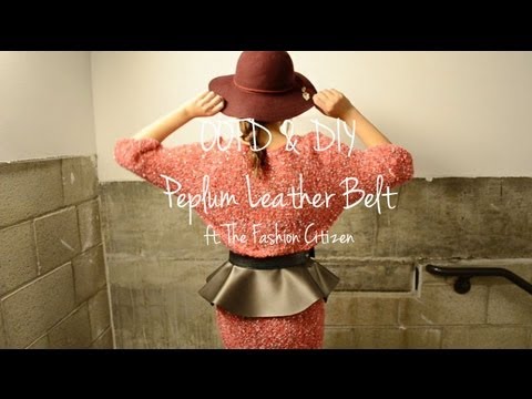 how to make a peplum belt