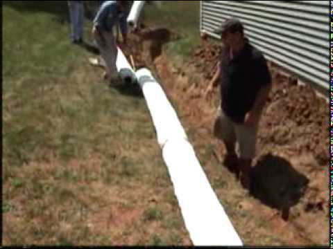 how to install ez flow french drain