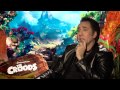 deidre behar interviews emma stone, ryan reynolds, and nicolas cage about the croods! talking cavemen, past characters fitting in with the croods, and what's...