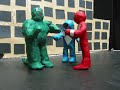 Godzilla vs Power Rangers Claymation