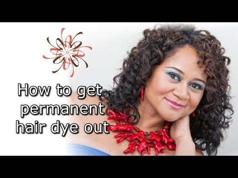 how to get hair dye out immediately