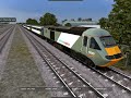 A few NXEC HST are on loan to FGW due to many FGW HST getting MTU. This is the London to Plymouth service seen departing Reading on a sunny day.

Note: You may notic that the buffet car is FGW. This is because it is impossible to reskin buffet cars.
