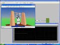 Bioloid with KRG3 gyro swinging in sync with 3D model