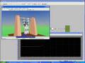 Bioloid with KRG3 gyro swinging in sync with 3D model