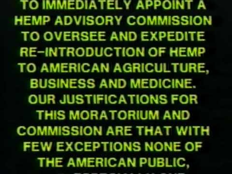 CRRH - This 1989 video, produced by the political action group H.E.M.P. (Help Eliminate Marijuana Prohibition), calls for the U.S. Government to establish a Hemp Ad...