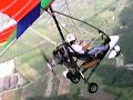 Microlight Flying mt,Fuji August Sky