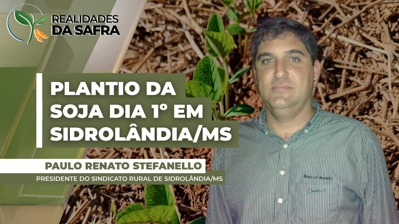 Sidrolândia/MS espera iniciar plantio da soja no dia 1º de outubro