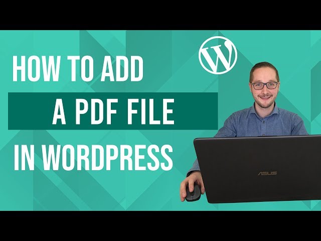 Een PDF toevoegen in WordPress Tutorial