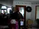 My Dad Opening His Gift of the B-17 Camp at EAA