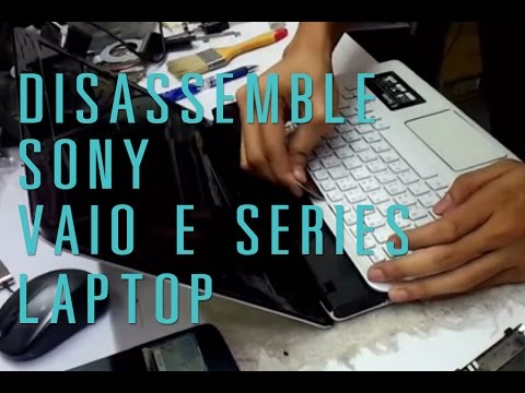 how to open vaio e series laptop