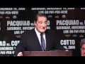 Pacquiao vs Cotto Final Press Conference in Las Vegas