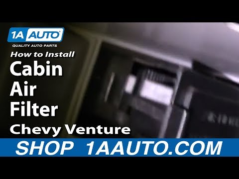How To Install Replace Cabin Air Filter Chevy Venture Pontiac Montana 97-00 1AAuto.com