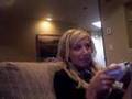 Playing video games at home