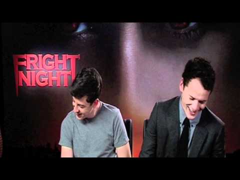 Anton Yelchin - The stars of the spooky remake talk David Tennant, scray movies and geek credentials.