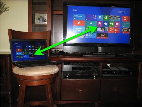 how to hook laptop to tv