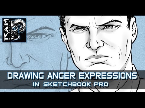 video-linktoworks-How to Draw Comics - Angry Man's Face - Art Tutorial -...