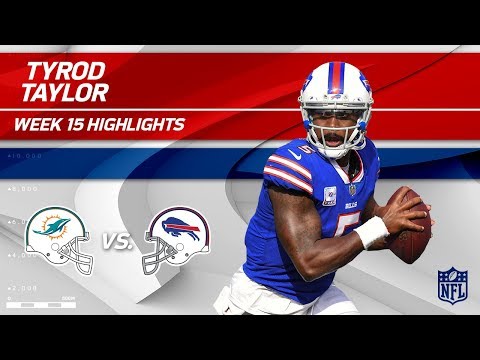 Video: Tyrod Taylor Leads Buffalo to Victory w/ 2 TDs vs. Miami! | Dolphins vs. Bills | Wk 15 Player HLs