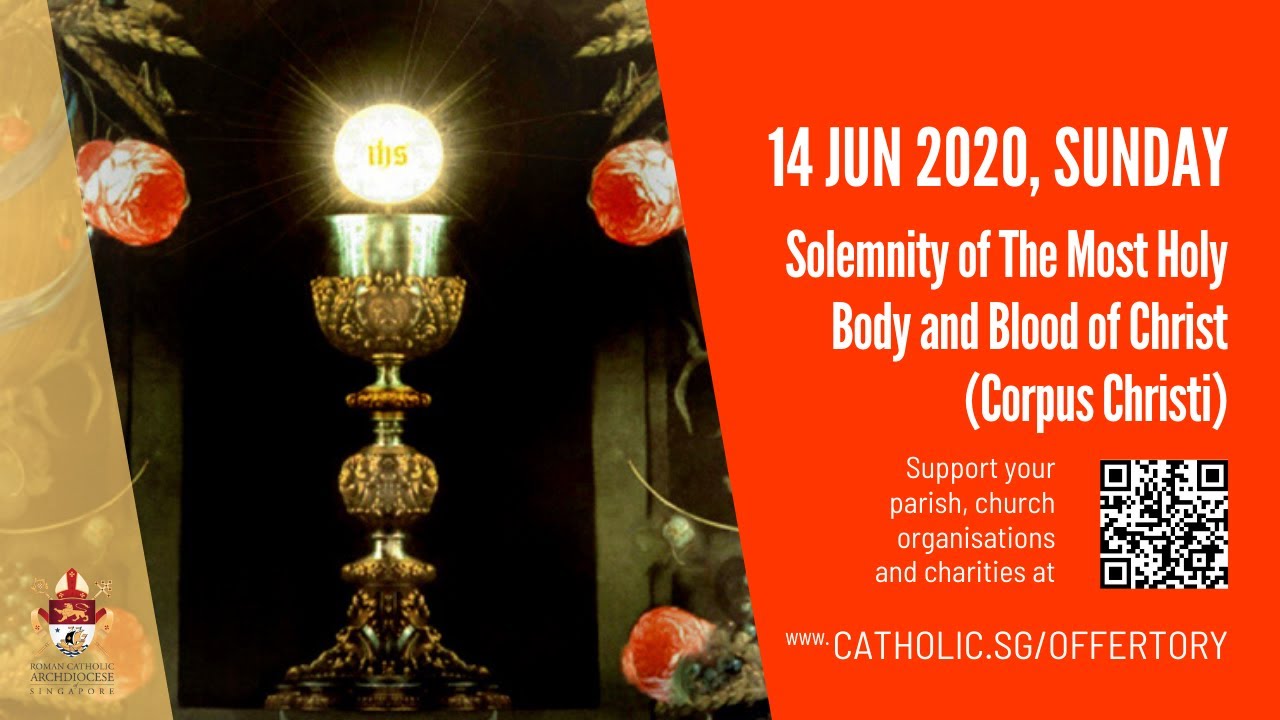Catholic Sunday Mass Live Online 14th June 2020 - Sunday, Corpus Christi