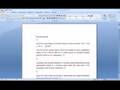 Word 2007 :sommaire & Numérotation Automatique