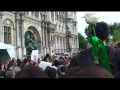 Demonstration before the town hall of PAris to support freedom in Iran