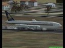 Singapore Airlines landing