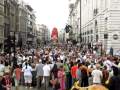 The Amazing London Ratha-yatra Passes Picadilly Circus - 2009
