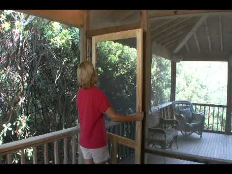how to install t bar screen door
