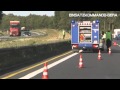 Polizei + THW + BRK (VKU auf der BAB 7)