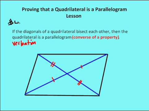 how to prove a shape is a parallelogram