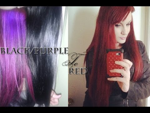 how to red to purple hair