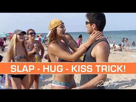Magic Kissing Prank! SLAP - HUG - KISS Trick! + TUTORIAL!