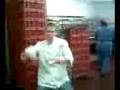 Chris Showing Off Dance Moves at Work