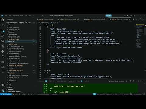 Claude Certified Architect - Batch Processing Follow Along