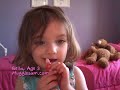 3 year old Bella sneaks into her sister Sophia's room to play with her makeup!! Bella is looking at her self on the computer screen where the image is reversed. This confuses her and she can't seem to get her finger over to her left eye!! No the girls do not wear any makeup but do have some to play with as little girls do!! 