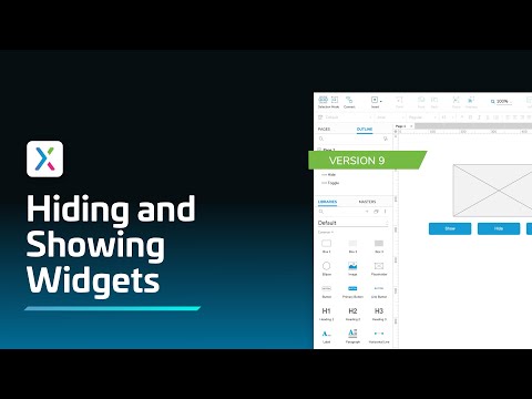 Hiding and Showing Widgets in Axure RP