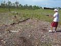 shooting coconut