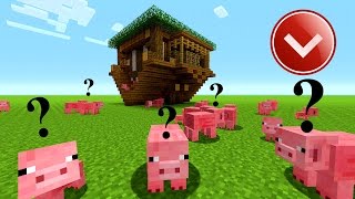 Minecraft: How To Build A UPSIDE DOWN House Tutorial | Small Survival House Tutorial
