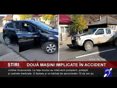 Accident cu două mașini, în Dej
