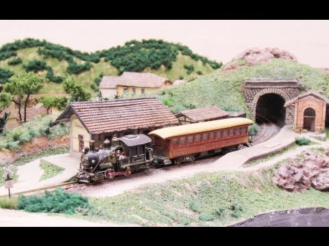 z scale model train layout - A miniature Z Scale Train Layout, made by Ron Vaz in Brazil. Scratch built Baldwin Locomotive as well as a passenger car. The Layout is based on small towns ...