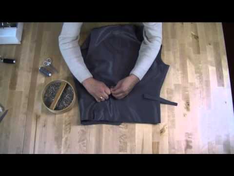 how to fasten the back of a waistcoat