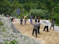 Threshing the harvest in Nepal Threshing the harvest in Nepal