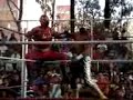 Rey Azteca desde la tercera cuerda lucha en tepito (mex)