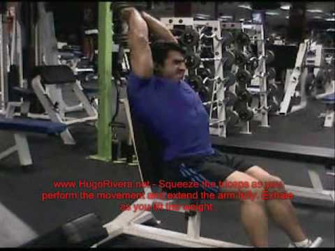 Overhead Triceps Extensions for Big Triceps - Natural Bodybuilding Exercises