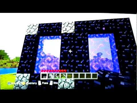 how to make a nether portal in minecraft xbox
