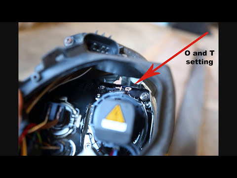 How to Remove and Adjust Litronic Headlights on Porsche 911 2001 model (996) for Continental Driving